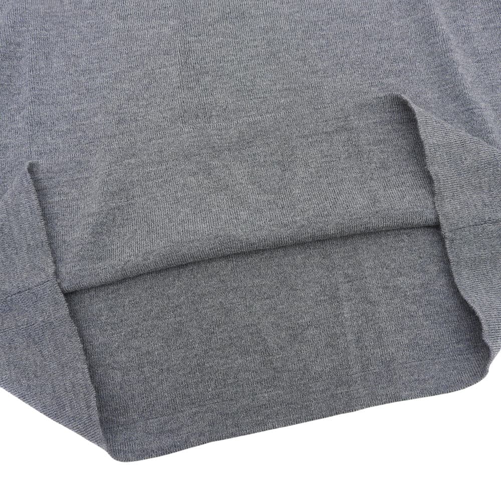 ZANONE Zanone excellent-condition wool V-neck knit top men's gray 46 top
