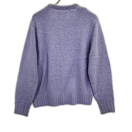 117163 Brushed Cardigan Light Purple Top S Men's
