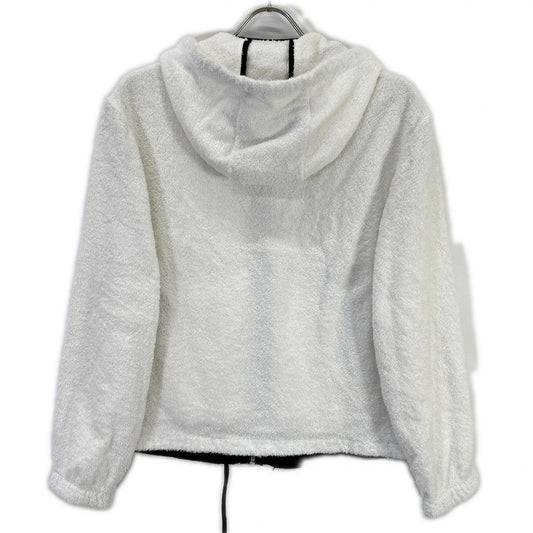 PRADA Triangle Logo 21SS Cotton Hoodie 38 White P500M Pile Top