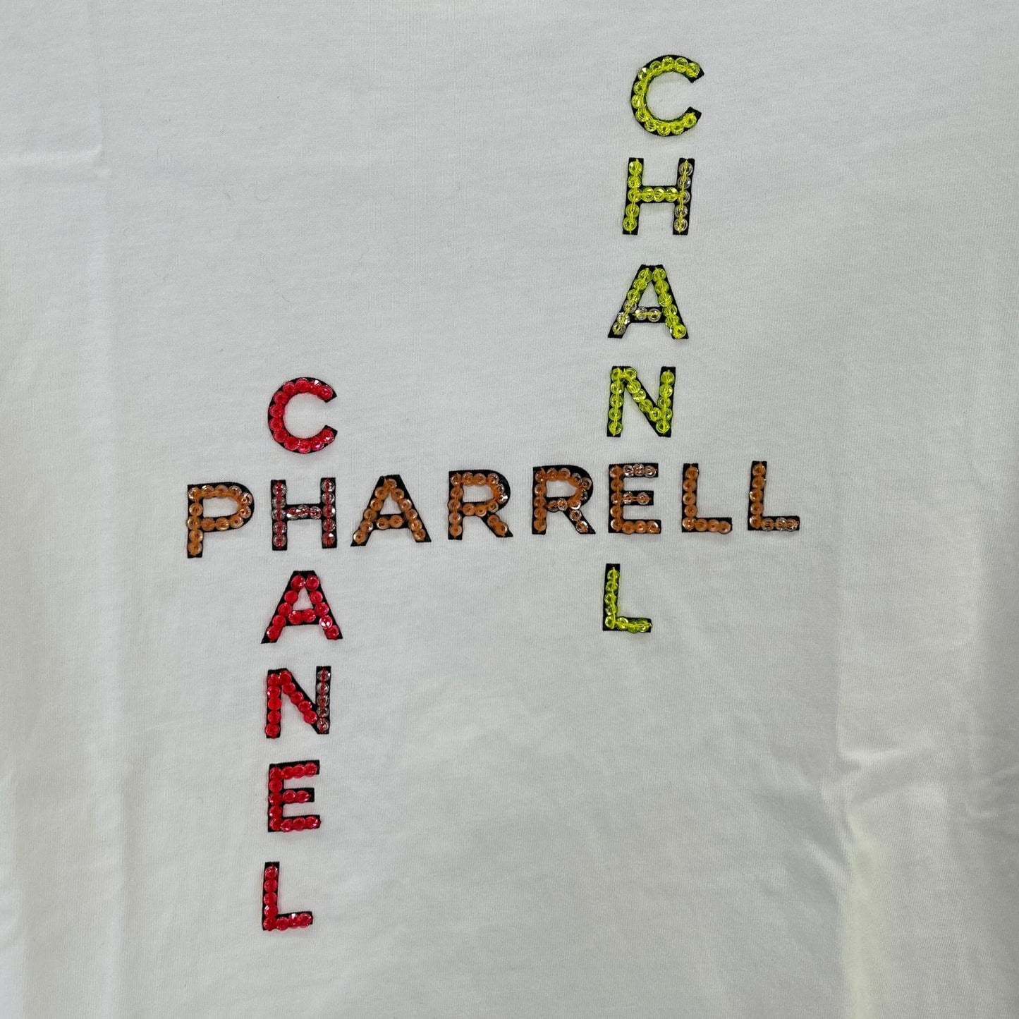 CHANEL シャネル ファレル ウィリアムス Pharrell Williams ビーズロゴ P61052 Tシャツ トップス