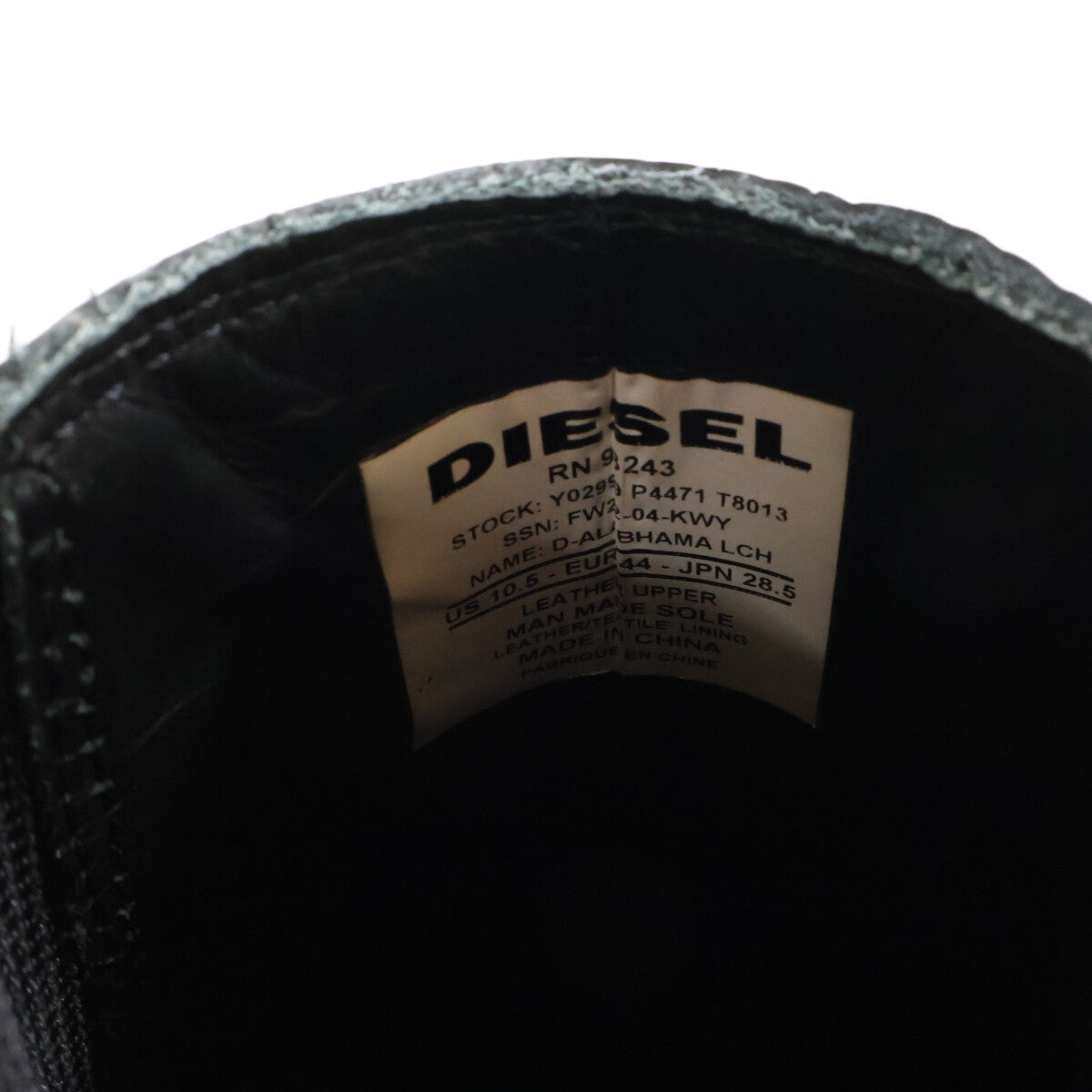 DIESEL ディーゼル 【新品】D-ALABHAMA LCH レザー サイドゴア ブーツ シューズ