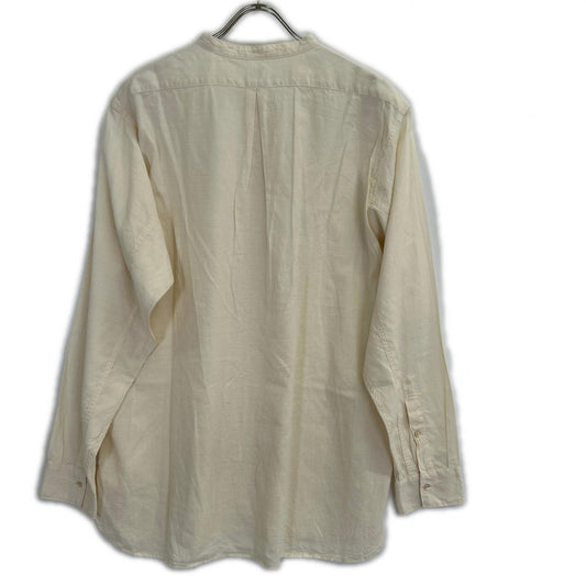 Taiga Takahashi / T.T タイガタカハシ LOT 104 BAND COLLAR SHIRT ホワイト コットン トップス
