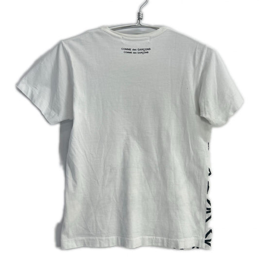 COMMEdesGARCONS COMMEdesGARCONS コムデギャルソンコムデギャルソン(コムコム) ホワイト リボン柄 Tシャツ トップス