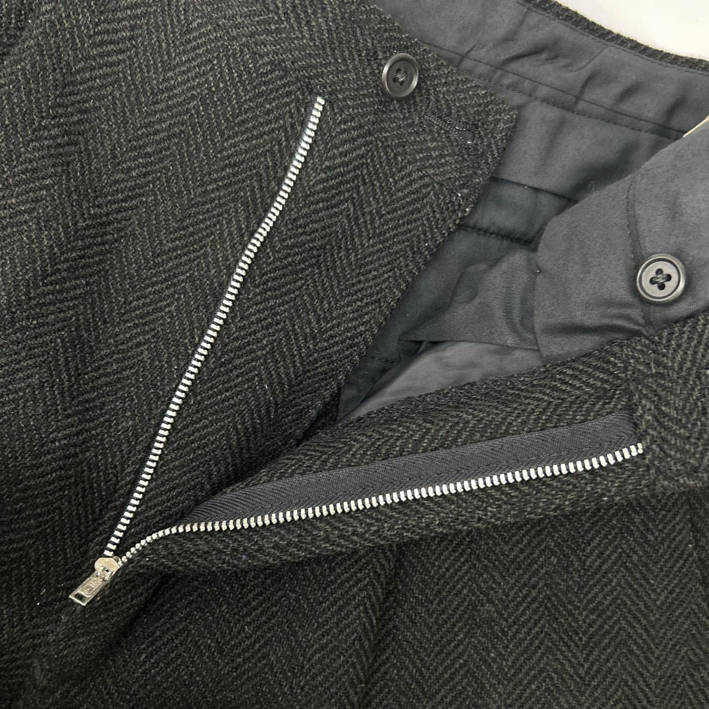 Y's for men ワイズフォーメン 80S グレー ウール ヘリンボーンセットアップ スーツ セットアップ