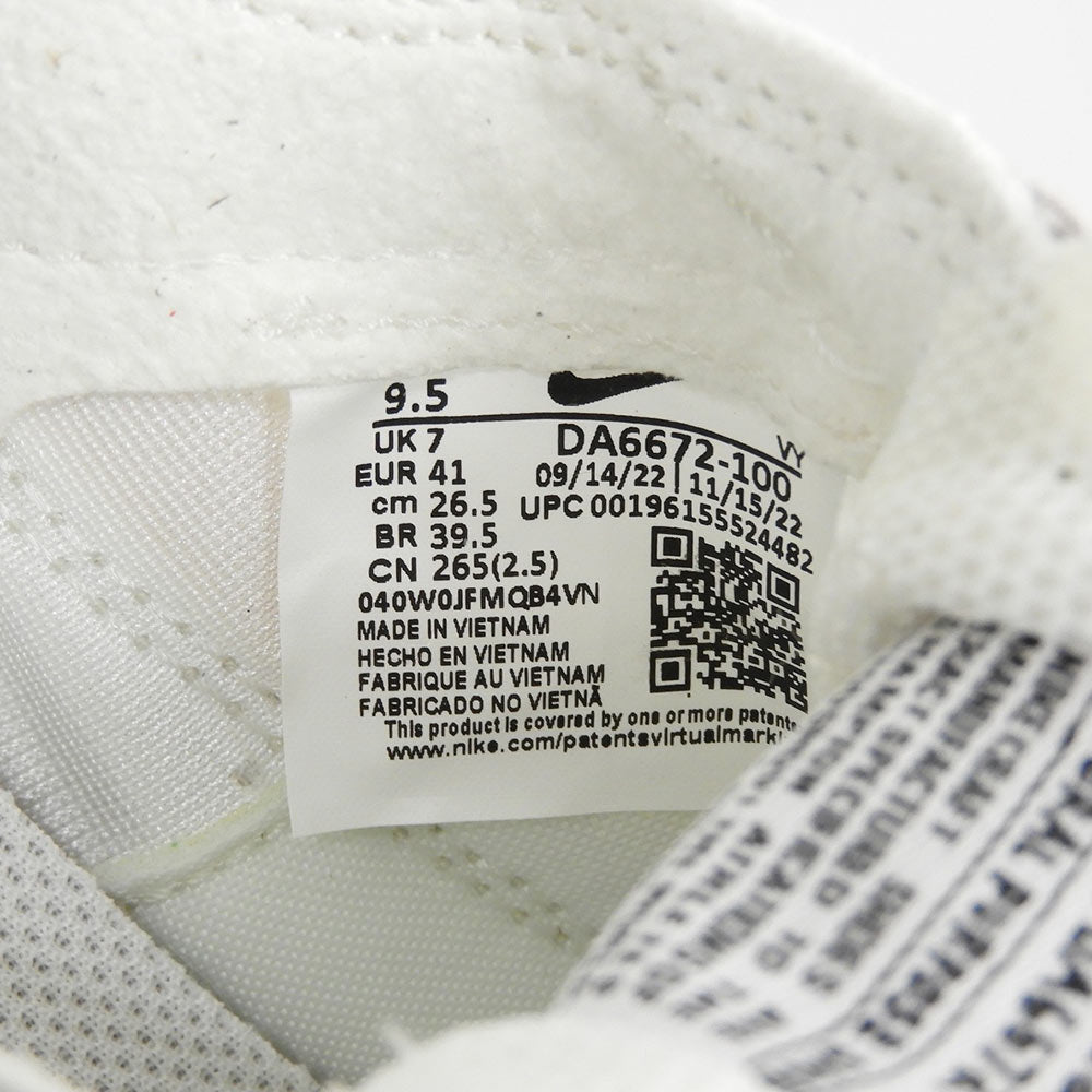 NIKE ナイキ 新品同様 ジェネラルパーパス ローカットスニーカー シューズ レディース ホワイト 26.5cm DA6672-100 シューズ