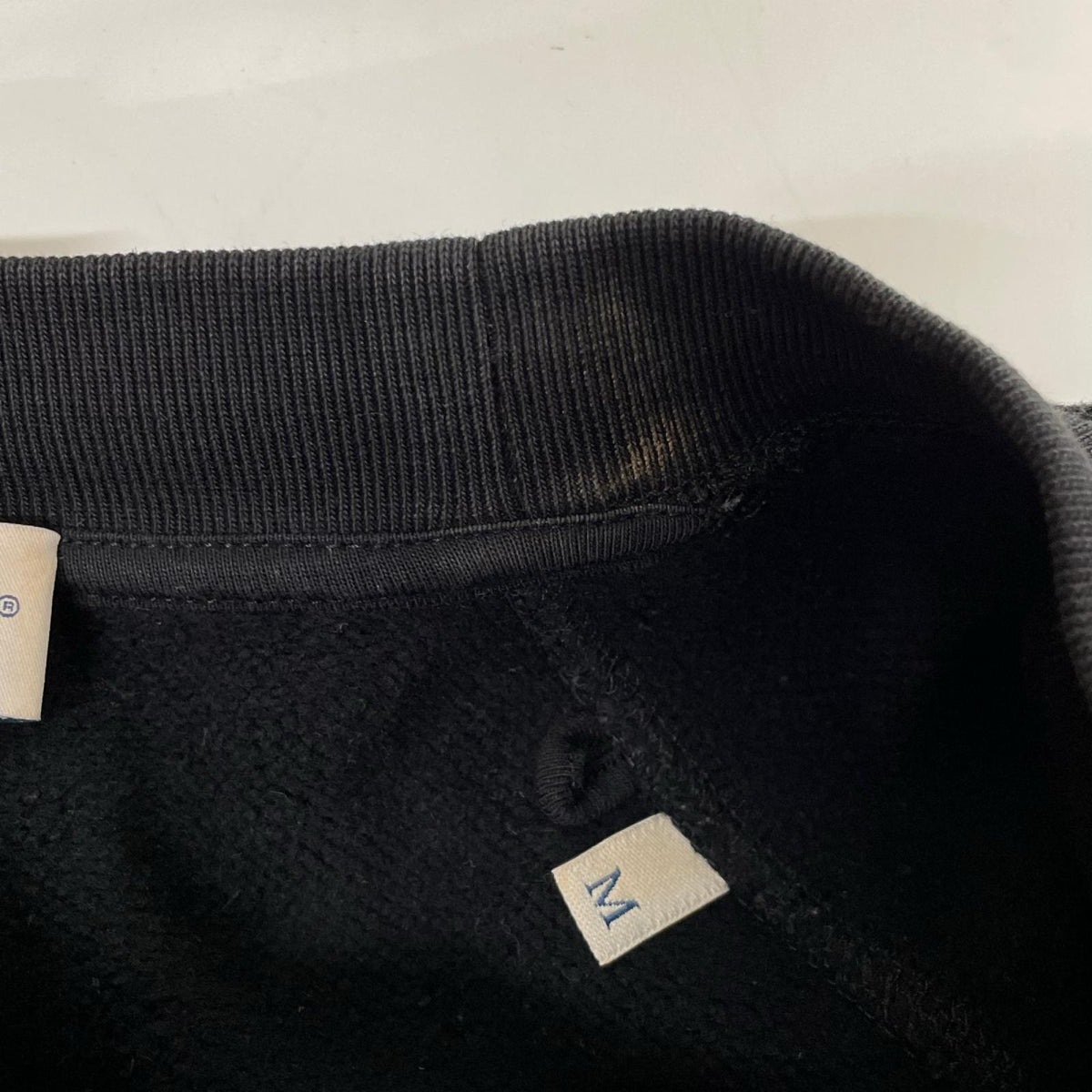 MONCLER モンクレール MAGLIA GIROCOLLO ブラック ロゴパッチ スウェット トップス