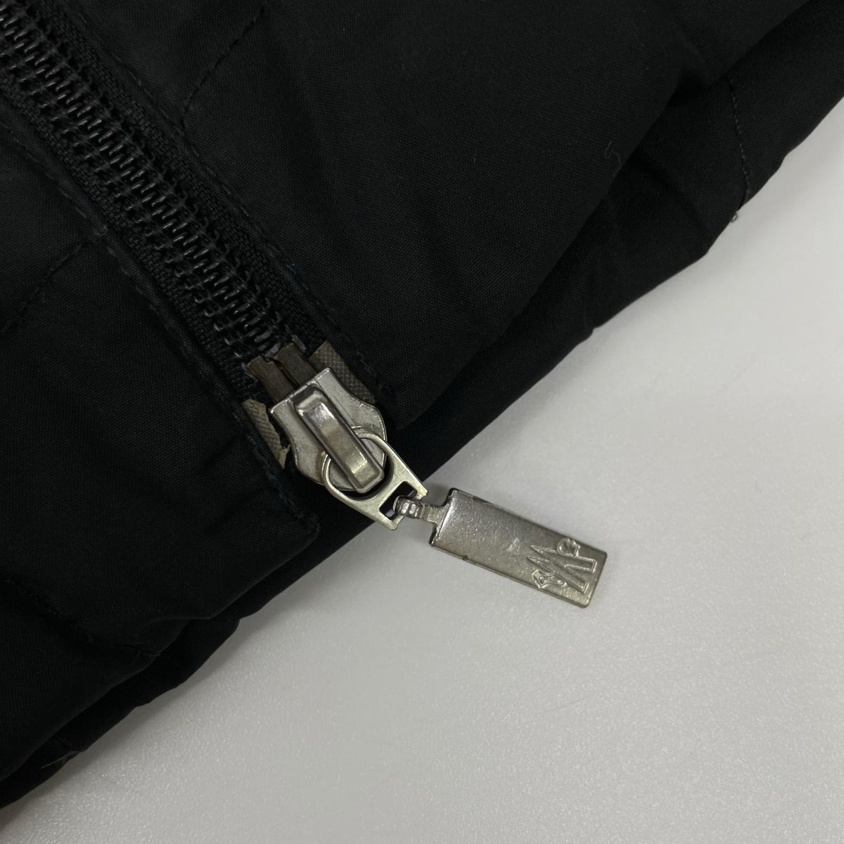 MONCLER モンクレール 茶タグ ブラック レザーコード ダウン ロングコート コート