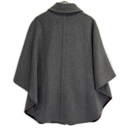 LOUIS VUITTON 【Beautiful condition / Domestic genuine product】RW122W F2CO21WBQ Logo gold button Angora/Casgora blend Poncho Coat
