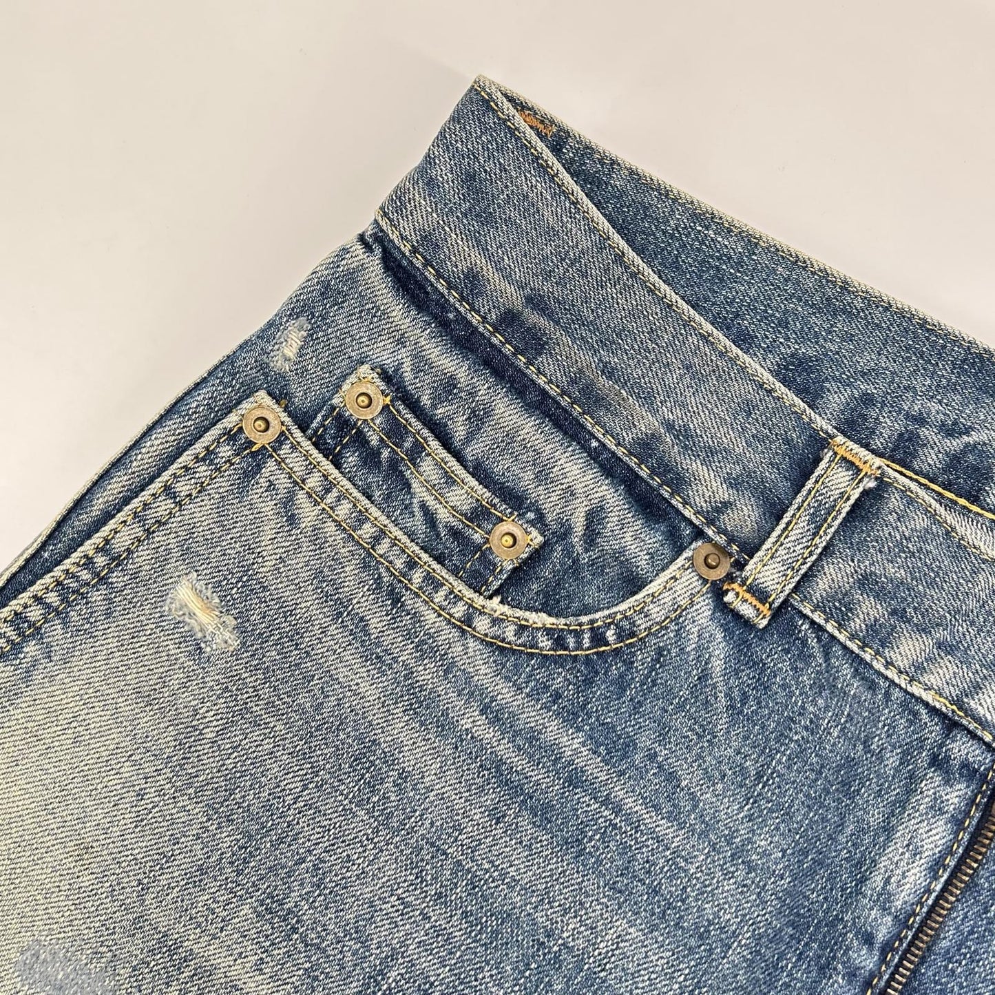 SAINT LAURENT PARIS サンローランパリ 17年製 494361 USED加工デニムパンツ ボトムス