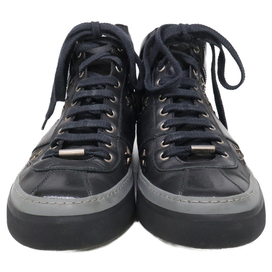 JIMMY CHOO ジミーチュウ スタースタッズ レザー ハイカットスニーカー シューズ