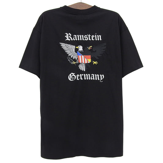 VETEMENTS 维特萌 准新 LOGO刺绣超大款 T恤 上衣 男士 黑色 L 20AW UAH21TR503 上衣