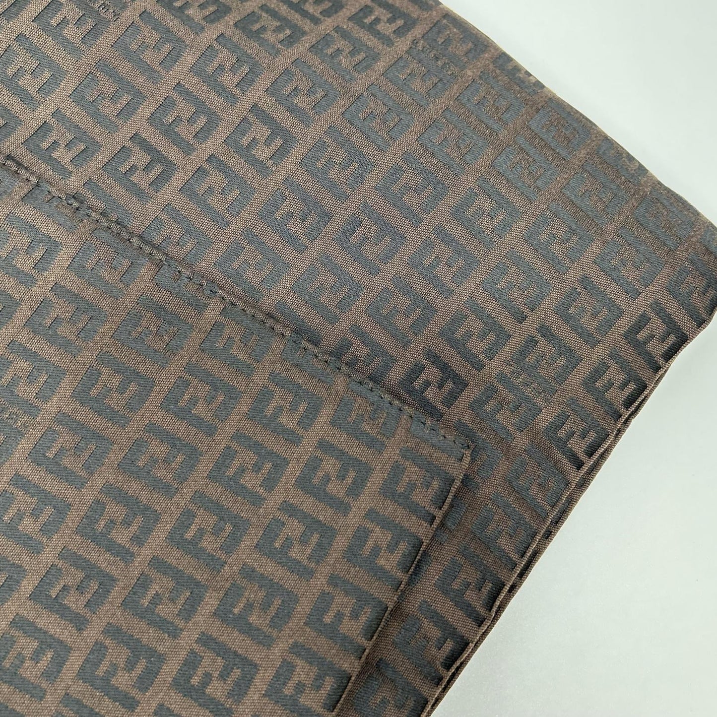 FENDI フェンディ ブラウン ズッカ柄 ベルト付き 比翼コート コート