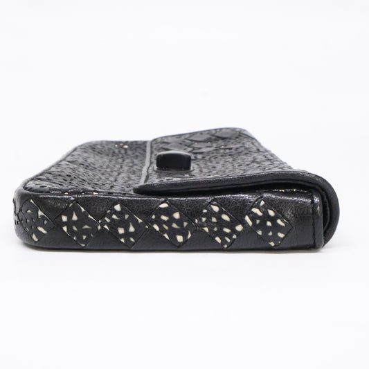 BOTTEGA VENETA ボッテガヴェネタ イントレチャート カットレザー クラッチバッグ セカンドバッグ クラッチバッグ