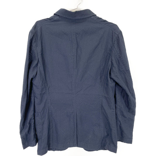 JOURNEYMAN Journeyman Navy Seersucker Jacket Jacket M Men's