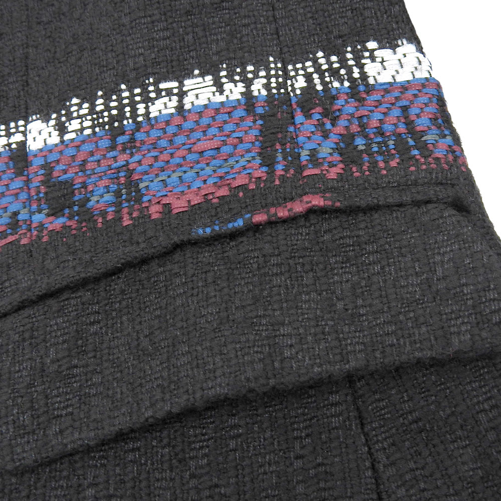 rag&bone Rag & Bone Multicolor Border Mohair Blend Long Jacket Women's Black S Jacket S Women's