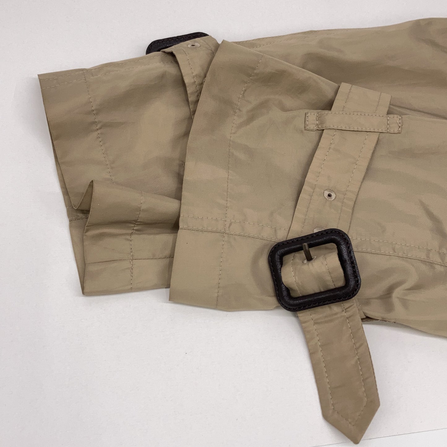 BURBERRY LONDON バーバリーロンドン ベージュ ナイロン ベルト付き スプリングコート コート L