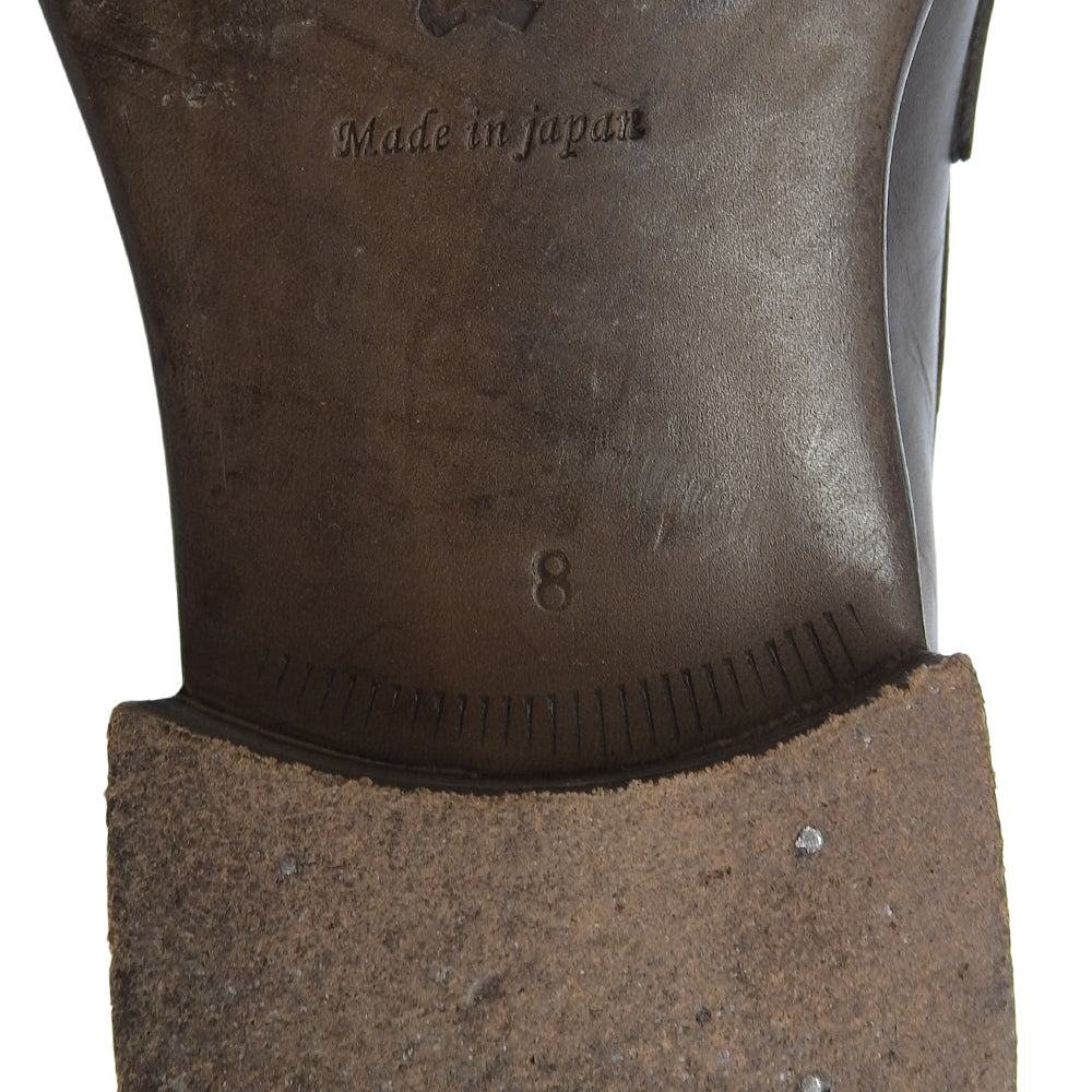 三陽山長 サンヨウヤマチョウ 弥三郎 コイン ローファー シューズ メンズ ブラウン 8 シューズ 8