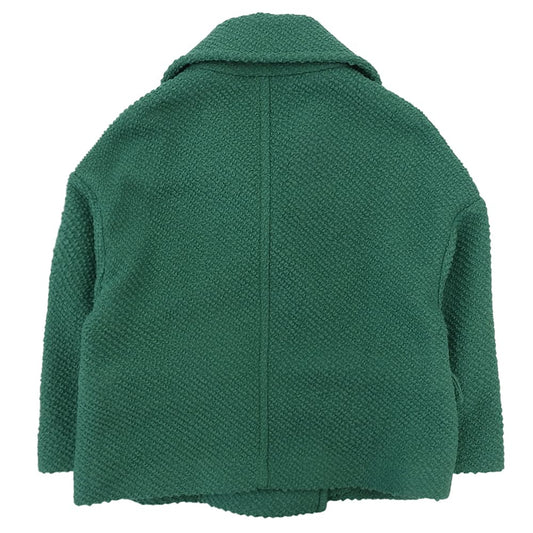 RED VALENTINO Beautiful Drop Shoulder Gold Button Short Coat Women's Green 38 2R3CJB706PF Coat