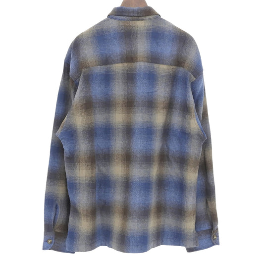 PENDLETON 90s-00s check-pattern wool zip jacket ombré jacket