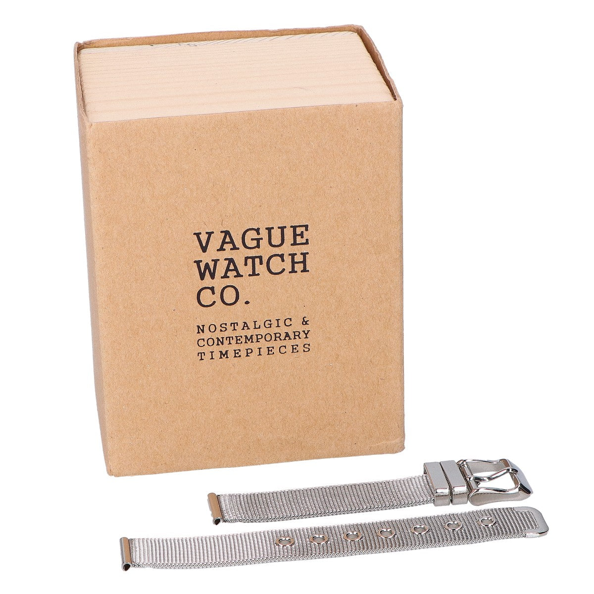 VAGUE WATCH CO. ヴァーグウォッチカンパニー COUSSIN GUIDI&ROSELLINIレザー台座付 クオーツ 腕時計