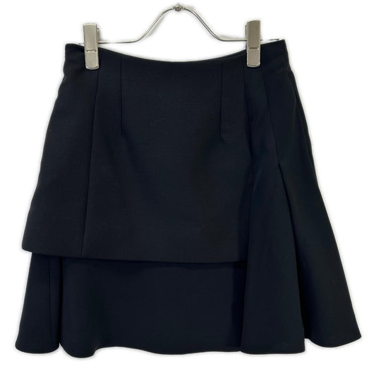 Christian Dior クリスチャンディオール 5C2133A1148 ブラック フレアミニスカート スカート