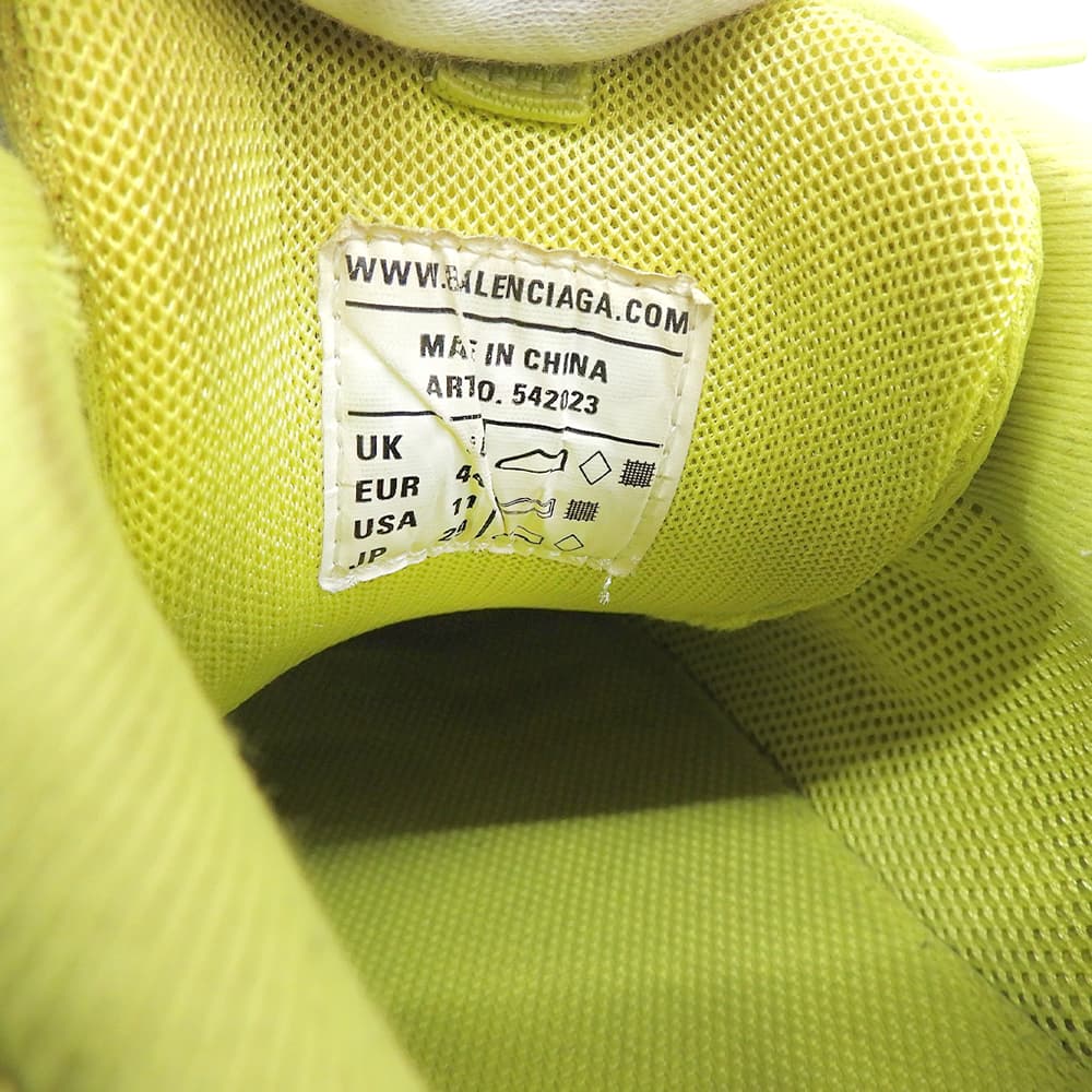 BALENCIAGA Balenciaga TRACK Track sneakers shoes men's neon yellow 29cm 542023 W2LA1 shoes
