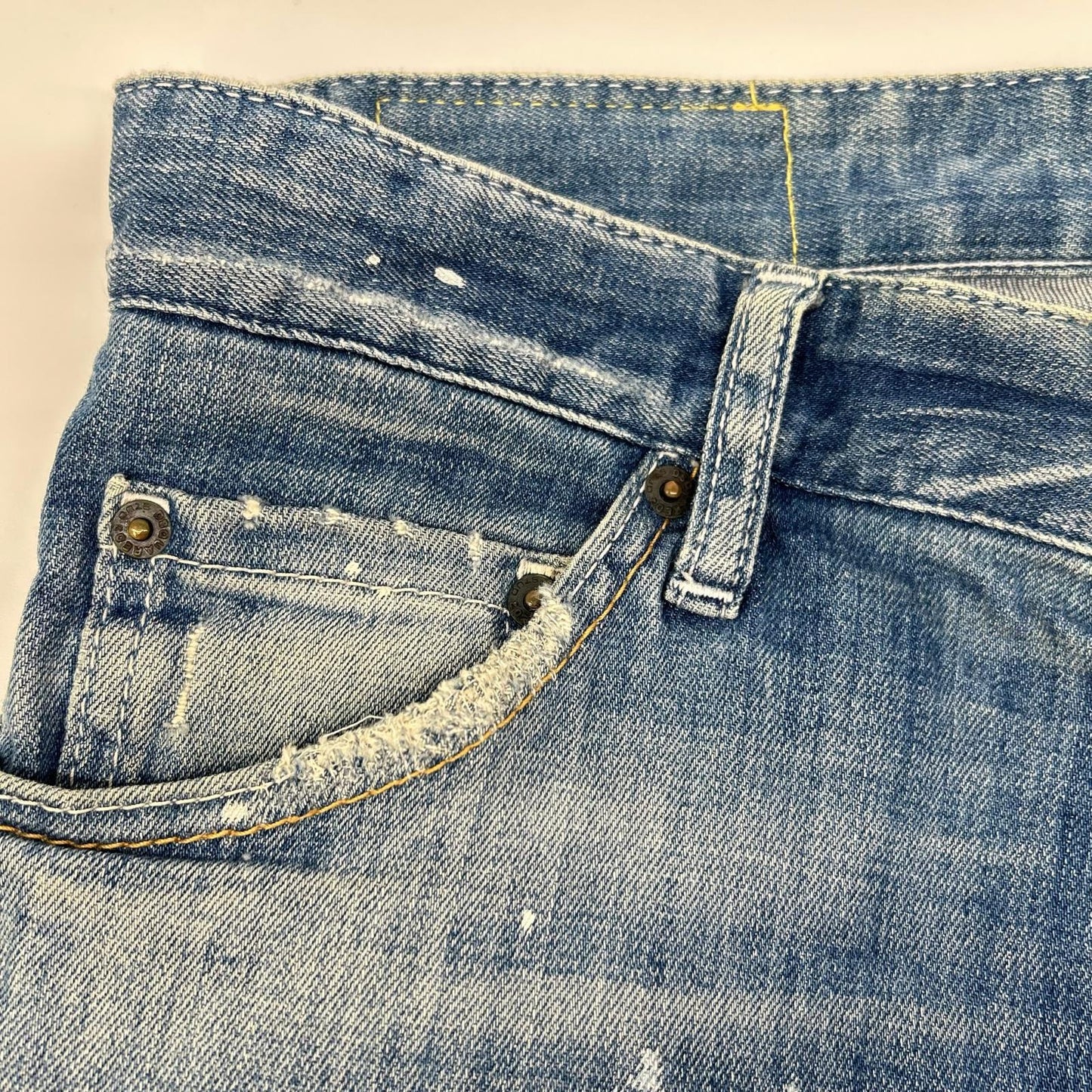 DSQUARED2 ディースクエアード S71LB0108 靛蓝色 破洞牛仔下装