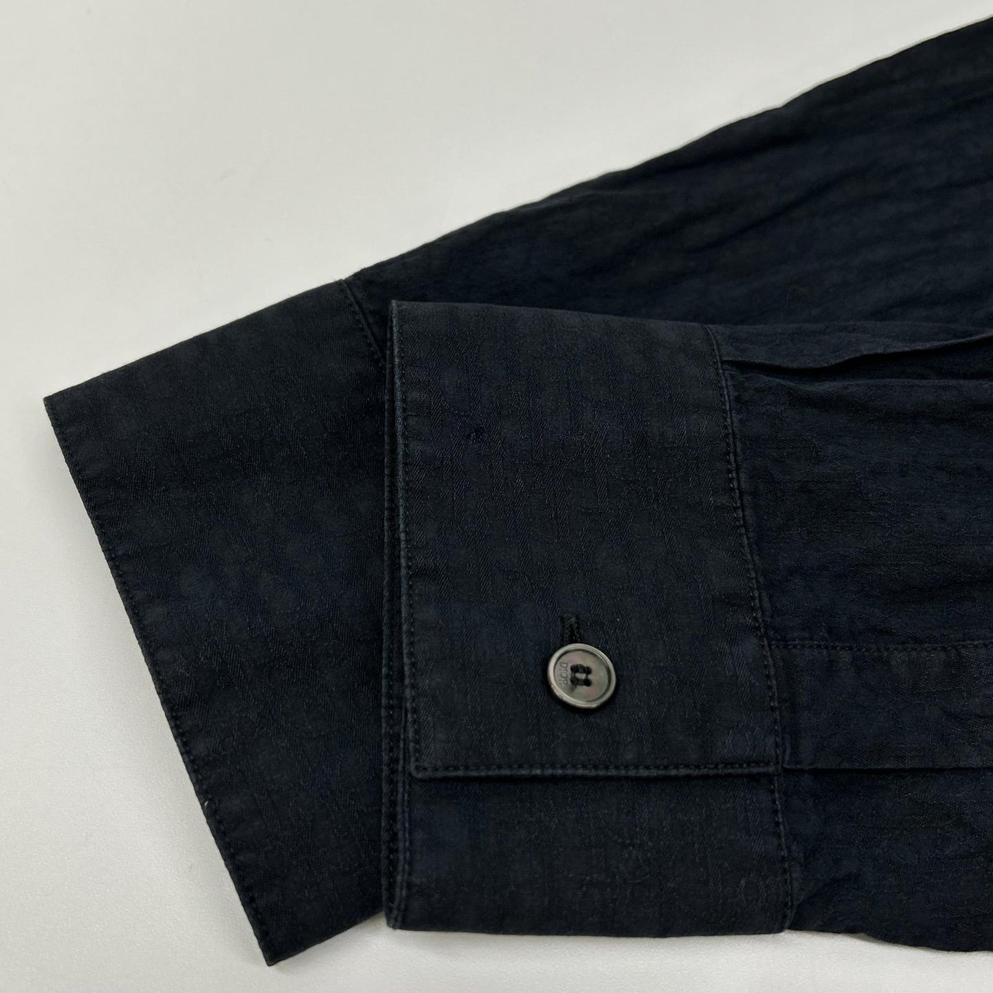 DIOR ディオール 013C502A4743 ネイビー オブリークコットン ジャガードシャツ トップス