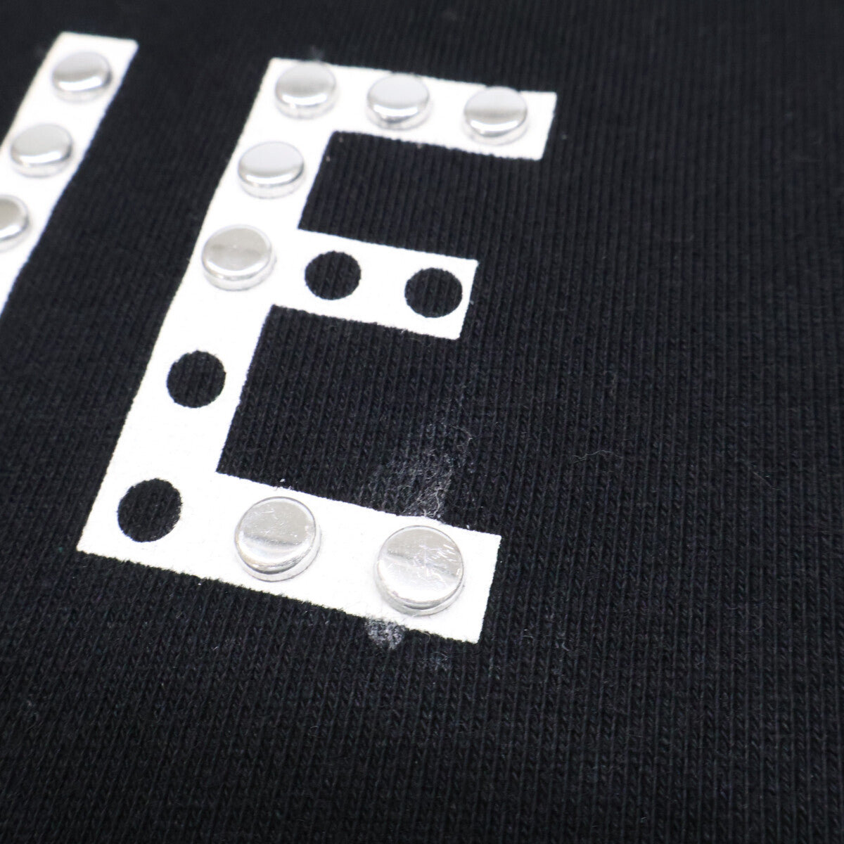 CELINE Celine 【Domestic authorized】2Y701670Q logo and stud artist-print pullover hoodie Tops