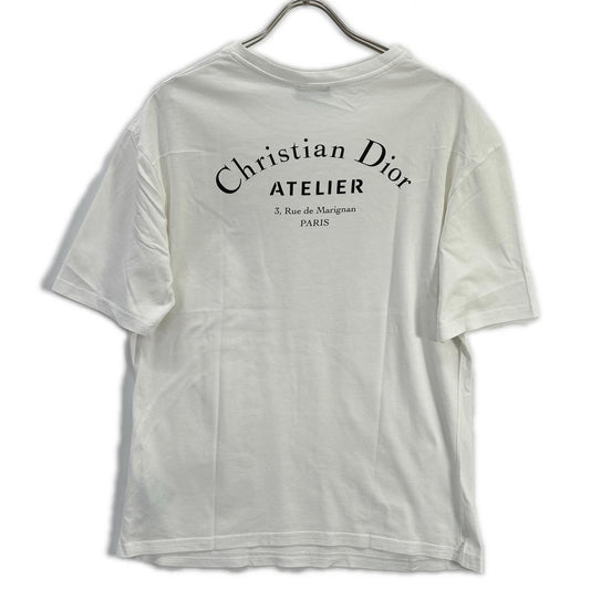 DIOR ディオール 863J621I2712 ホワイト アトリエロゴ Tシャツ トップス