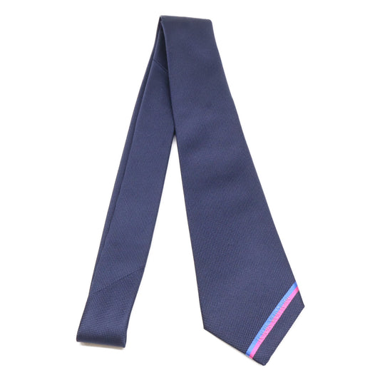 LOUIS VUITTON Louis Vuitton Like-New/Domestic Authorized M77837 Cravat LV Bottom Stripe 7CM Silk Tie