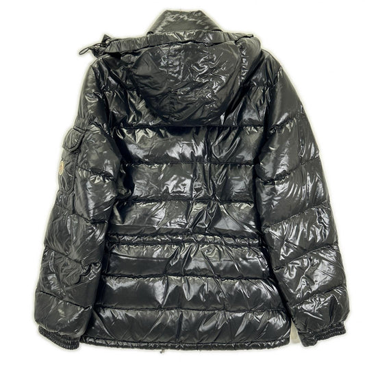 MONCLER 44502 Black rod fur down jacket Jacket