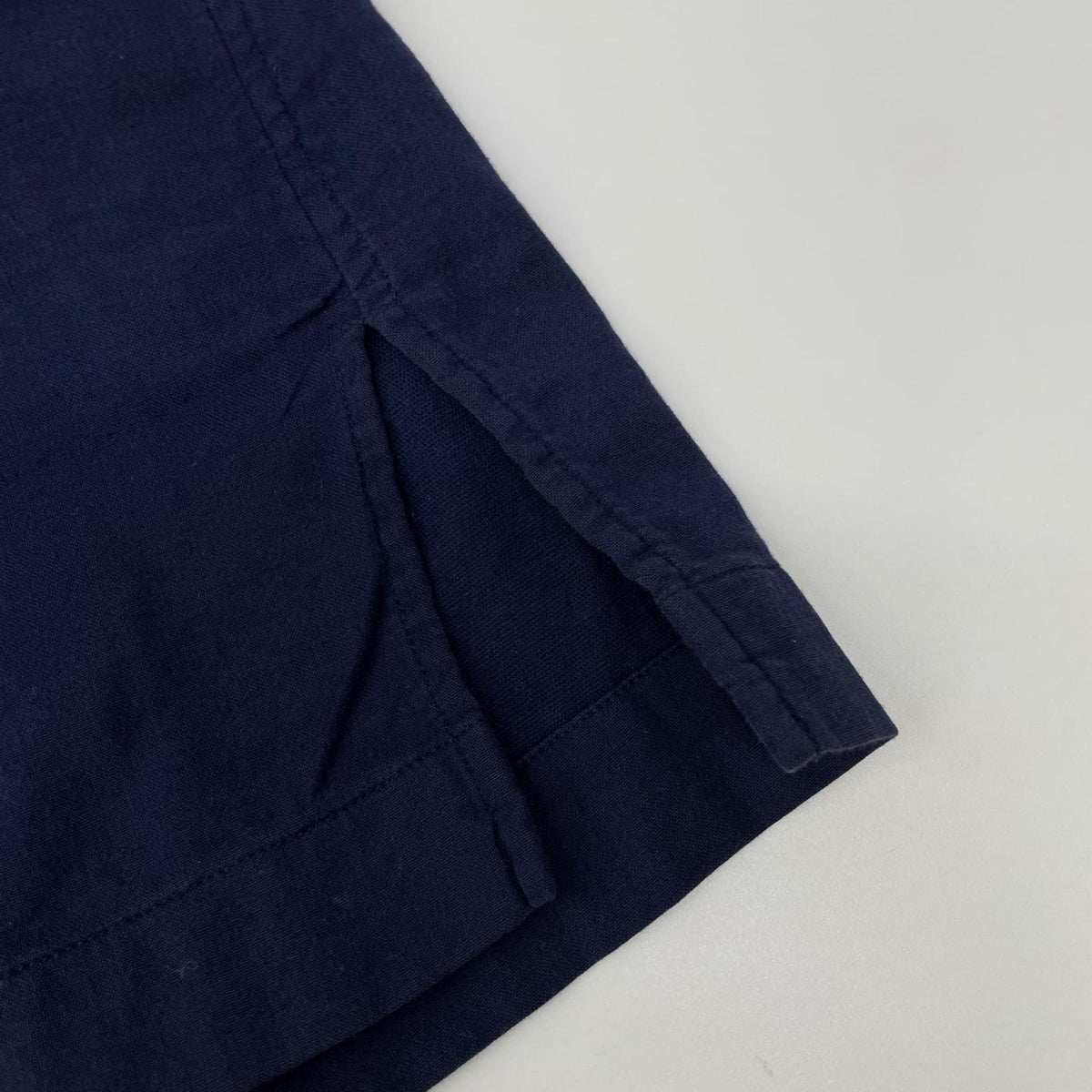 ISSEY MIYAKE MEN イッセイミヤケメン ME61FJ013 ネイビー バンドカラー コットン 長袖シャツ トップス