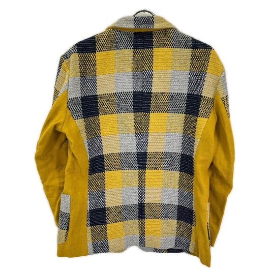 ISSEY MIYAKE MEN Issey Miyake Men Yellow × Blue ME73FD091 Sashiko Checked 2-button Tailored Jacket Jacket