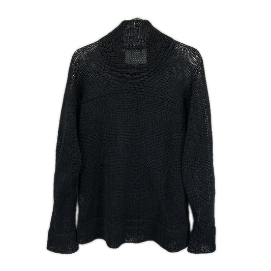 ISSEY MIYAKE MEN 13SS Black ME31KO192 Washi Zip-Up Knit Top Tops