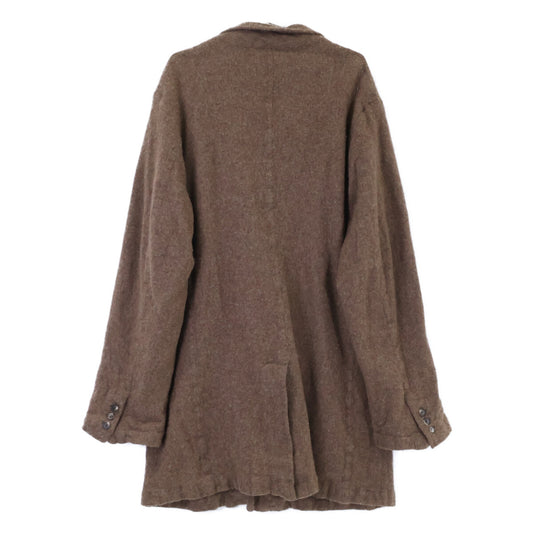 COMMEdesGARCONS HOMME DEUX コムデギャルソンオムドゥ 21AW DH-C001 ブラウン ウール 縮絨 コート コート