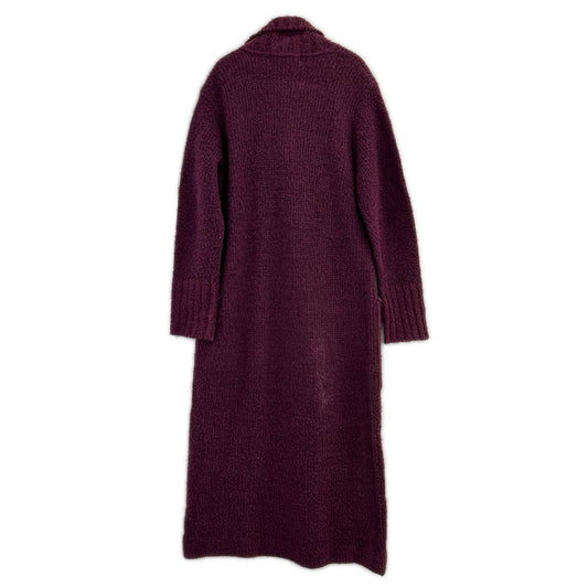 ISSEY MIYAKE イッセイミヤケ 16AW ME63KA143 パープル ウールニット ロングコート コート