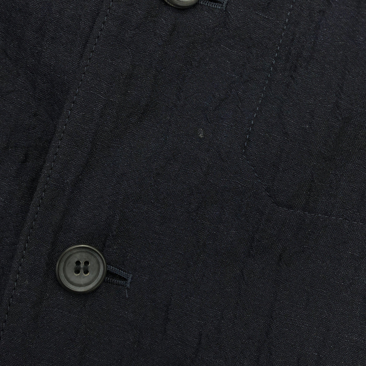 ISSEY MIYAKE MEN イッセイミヤケメン ME21FC071 ネイビー しわ加工 テーラードジャケット トップス