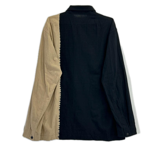 ISSEY MIYAKE MEN イッセイミヤケメン 20SS ME01FJ108 ぼうし絞り アシンメトリー長袖シャツ トップス