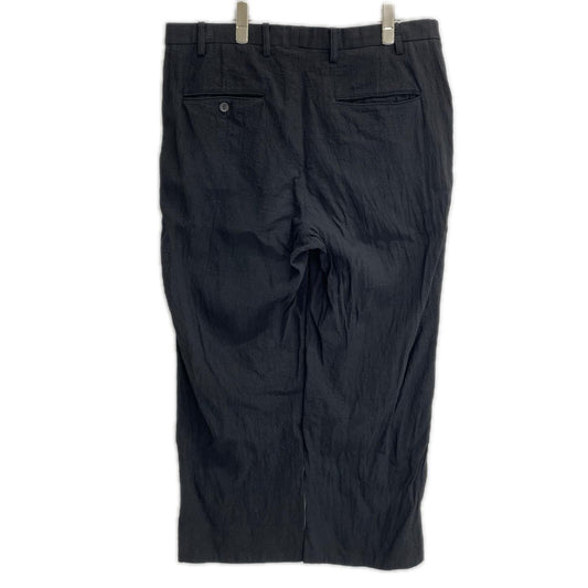 ISSEY MIYAKE MEN イッセイミヤケメン 12SS ブラック ME21FF076 リネン スラックスパンツ ボトムス