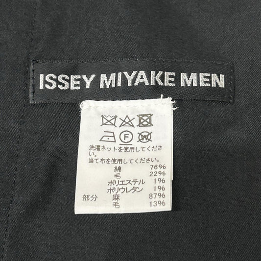 ISSEY MIYAKE MEN イッセイミヤケメン 17AW ME73FF092 ブラック サイドボタン パンツ ボトムス