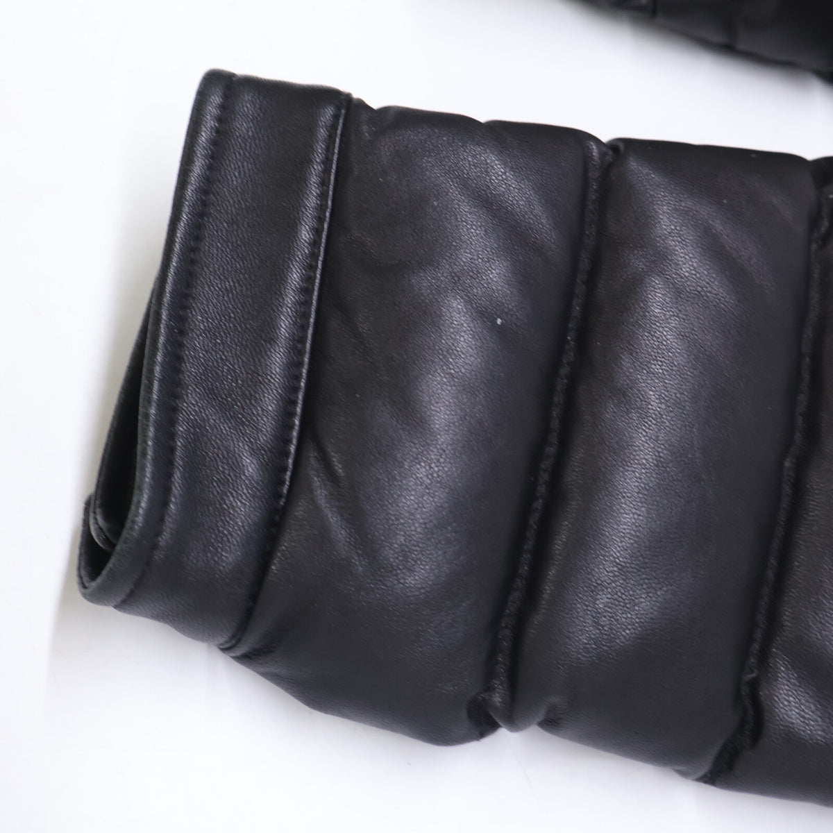 MONCLER モンクレール 【美品】AMIOT オールレザー ライダース ダウンジャケット ジャケット