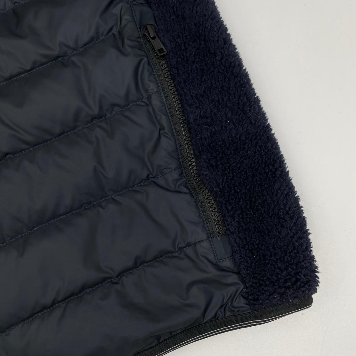 CANADA GOOSE カナダグース ネイビー 7015M HYBRIDGE FLEECE HOODY/ハイブリッジフリースフーディー 切替ダウンジャケット ジャケット
