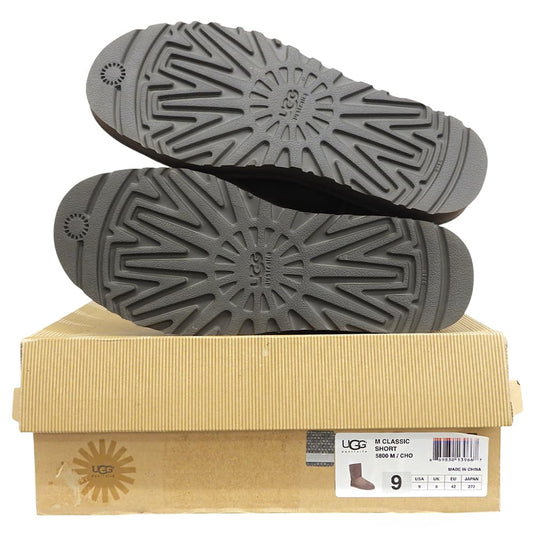 UGG アグ 美品 クラシックショートブーツ シューズ メンズ ブラウン 9 5800 シューズ