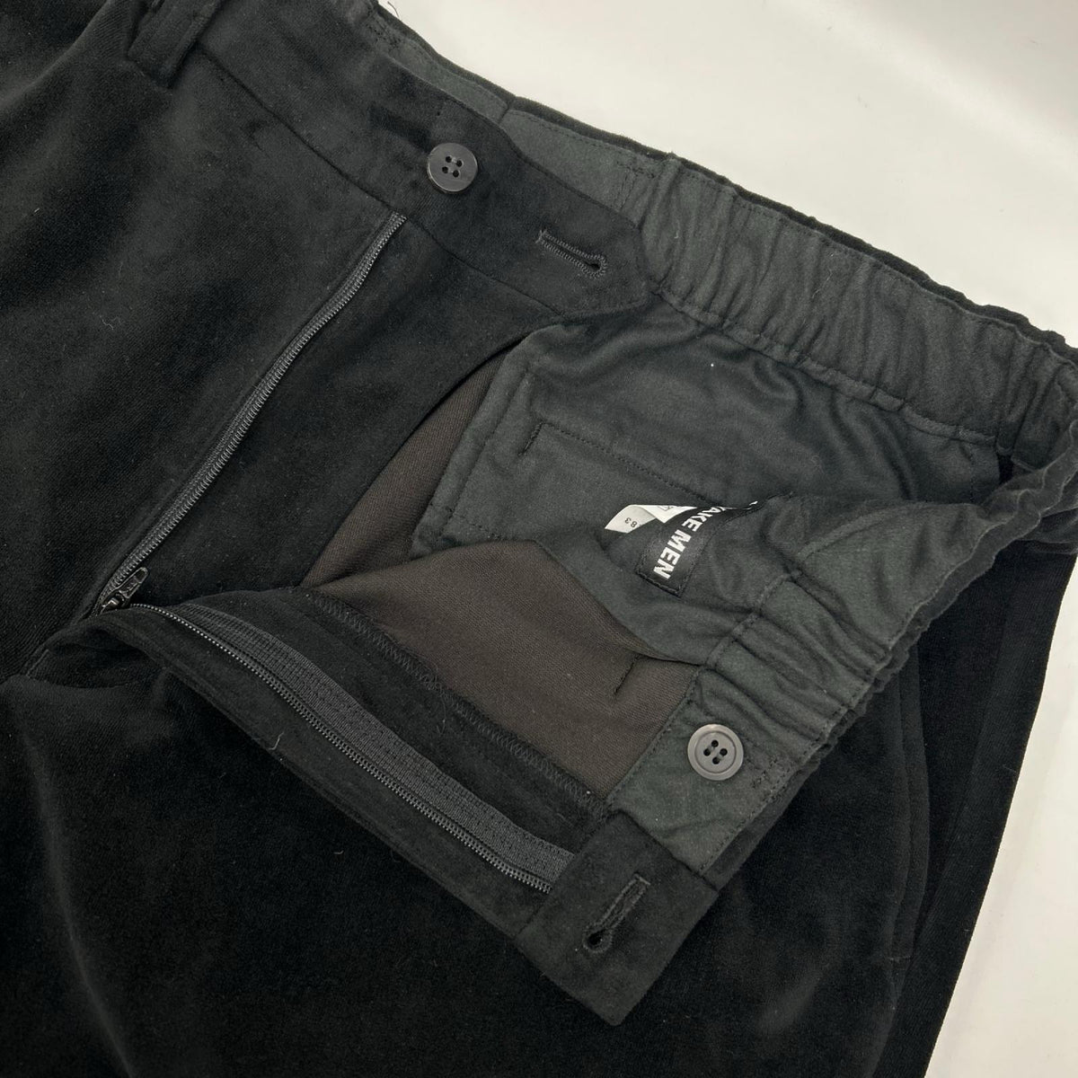 ISSEY MIYAKE MEN イッセイミヤケメン 18AW ME83FF283 ブラック スエード スラックスパンツ ボトムス