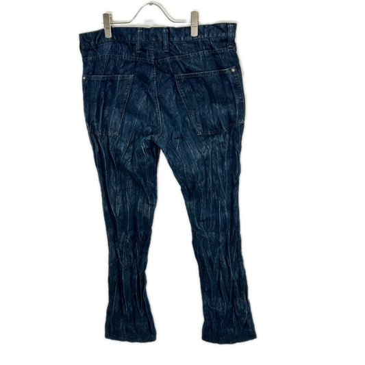 ISSEY MIYAKE MEN イッセイミヤケメン 14SS ME41FF145 ねじり加工 インディゴ染め ボタンフライ デニムパンツ ボトムス