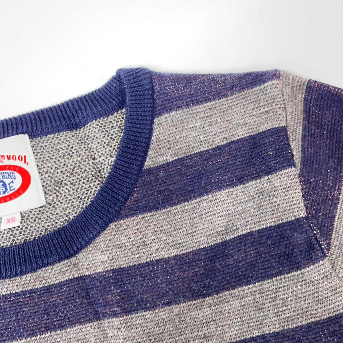 BORDER BAPEcafe SKULL KNIT SWEATER Top Men's