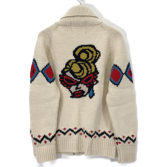 HYSTERIC GLAMOUR Hysteric Glamour 02193ND03 ×GRANTED MISS HYSTERIC Cable-Knit Cowichan Cardigan Tops