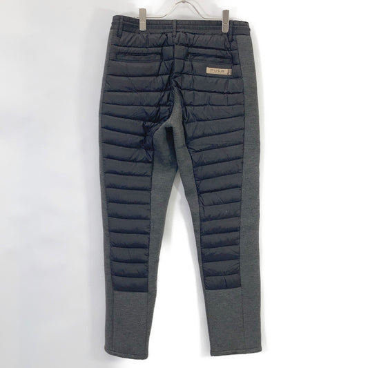 MUTA MARINE 444078 black nylon quilted down-panel pants bottoms