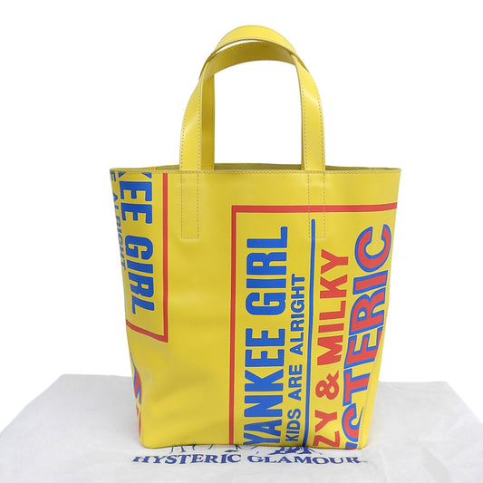 HYSTERIC GLAMOUR HYSTERIC GLAMOUR DIZZA & MILKY Tote Bag Yellow Tote Bag